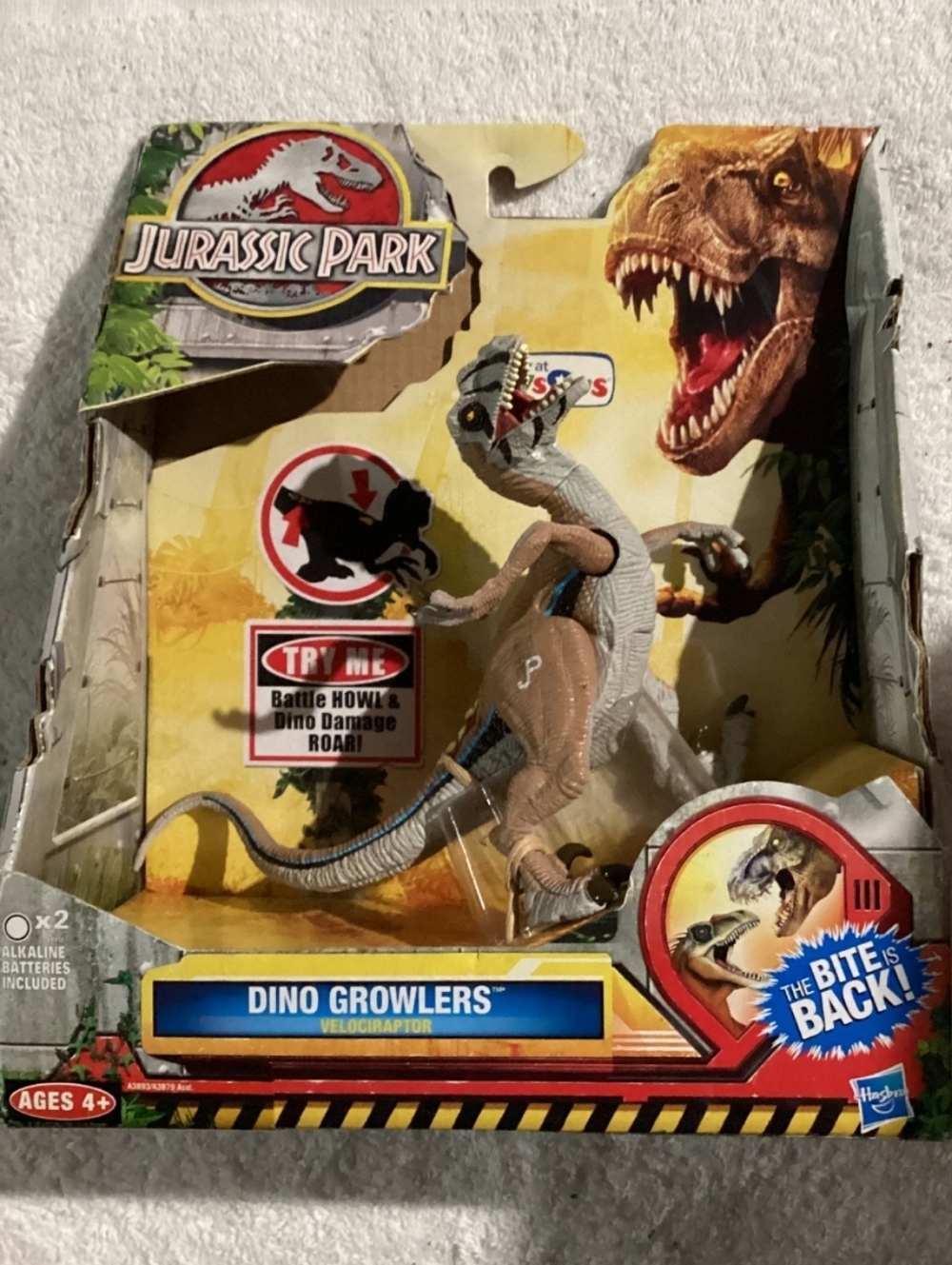 Jurassic Park Dino Growlers Velociraptor Action Figure - Brown & Gray